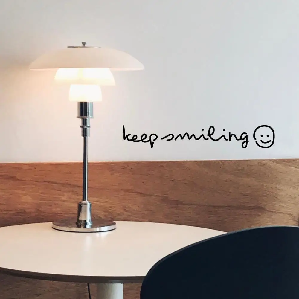 Самоклеящийся плакат Keep Smile Wall Декоративные наклейки для дома гостиной | Дом и сад