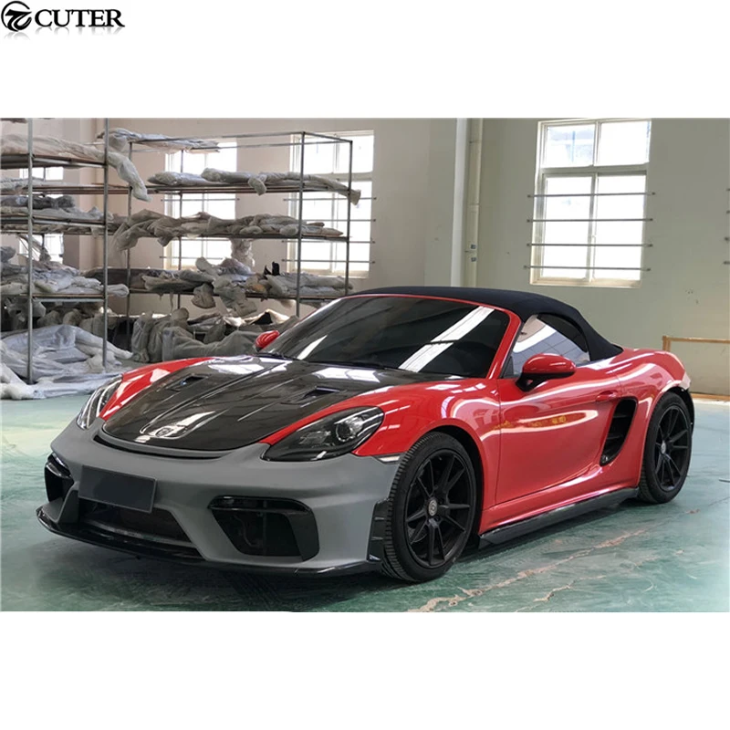 718 GT4 Стиль FRP из углеродного волокна передний бампер автомобиля Тюнинг пакет для