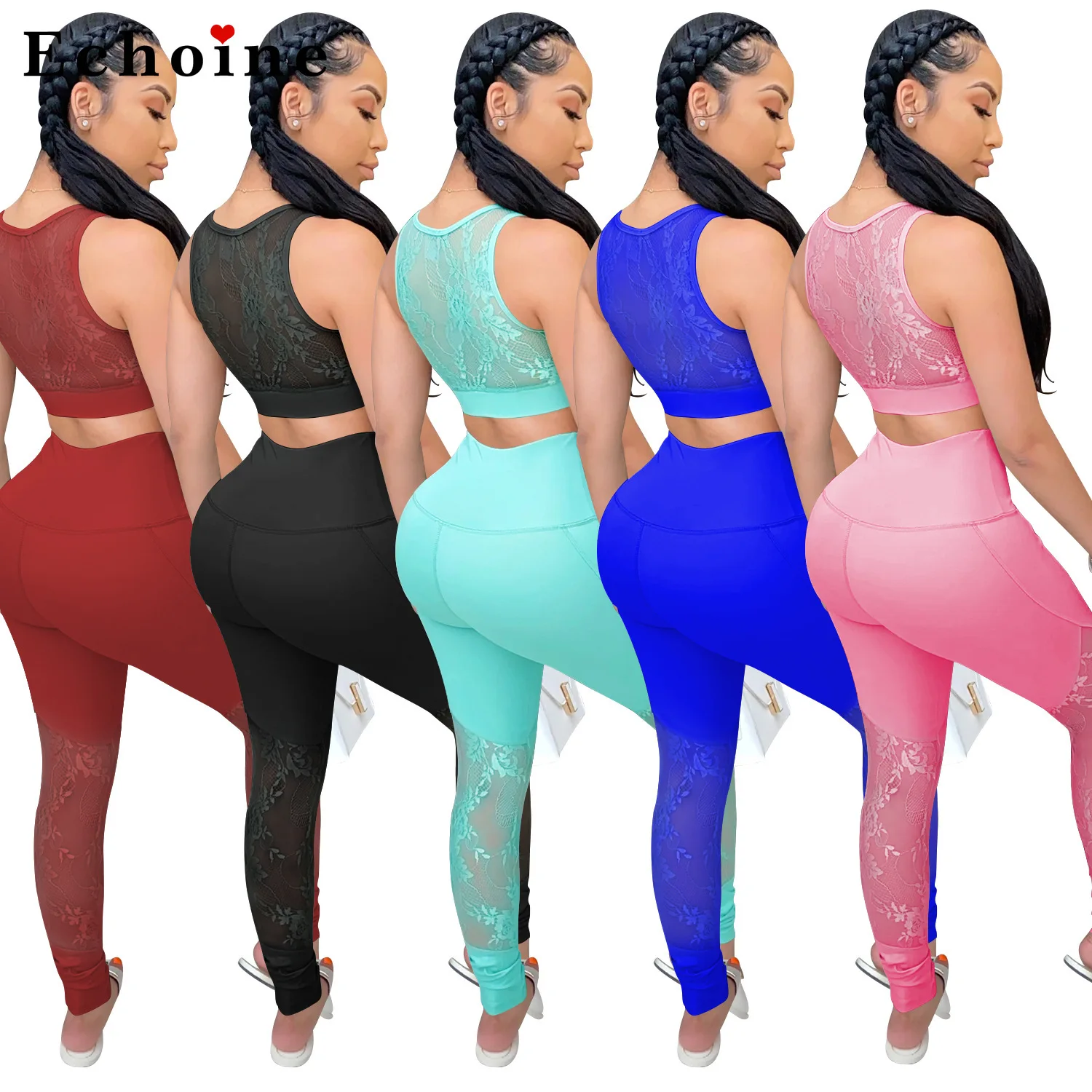 Хит модный сексуальный кружевной Женский комплект из двух предметов