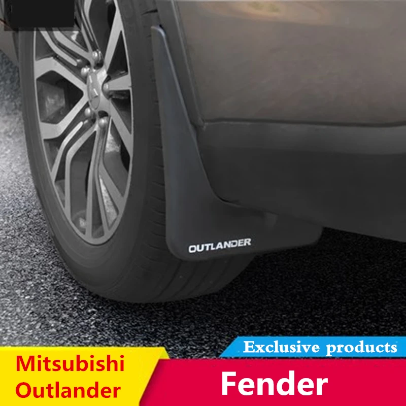 Guardabarros con aleta de barro para Mitsubishi Outlander, accesorios exteriores decorativos para neumáticos, 2013, 2015, 2016, 2017, 2018