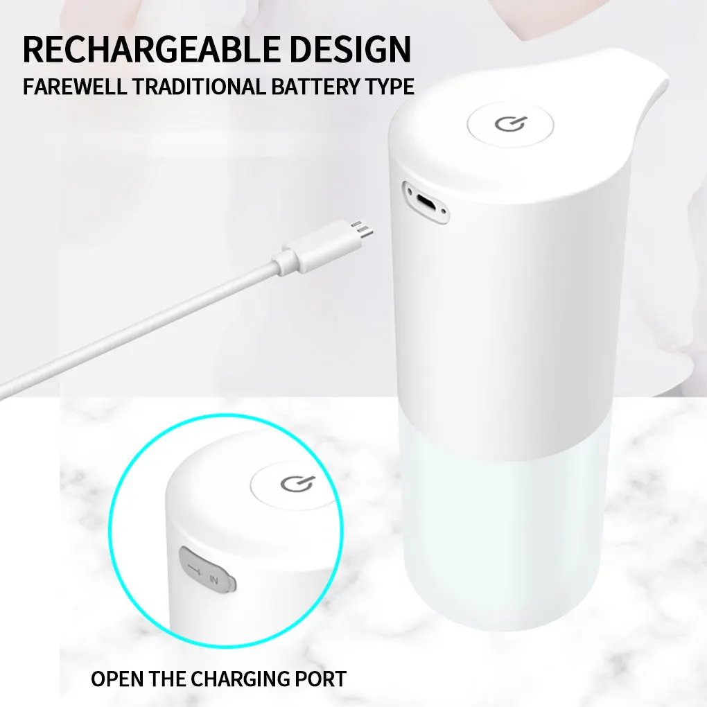 

Touchless Automatic Soap Dispenser USB Charging Smart Foam Machine Infrared Sensor Foam Soap Dispenser Hand Sanitizer