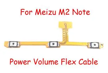 For Meizu M2 Note Кнопка включения/выключения кнопки громкости гибкий кабель лента для Meizu M2 M3 M3s M5 M6 M5s Pro 6 M6S X8 Note 8 15 15 Plus 16 16 Ремонт - Цвет: For Meizu M2 Note