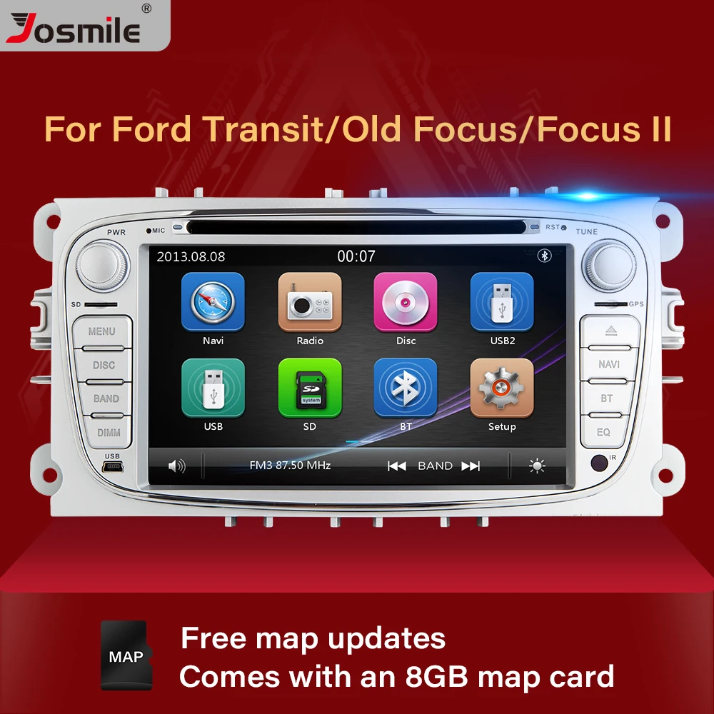 Автомагнитола 2 din для Ford Focus 3 mk2 Mondeo 4 Kuga Fiesta Transit Connect стерео аудио GPS навигация