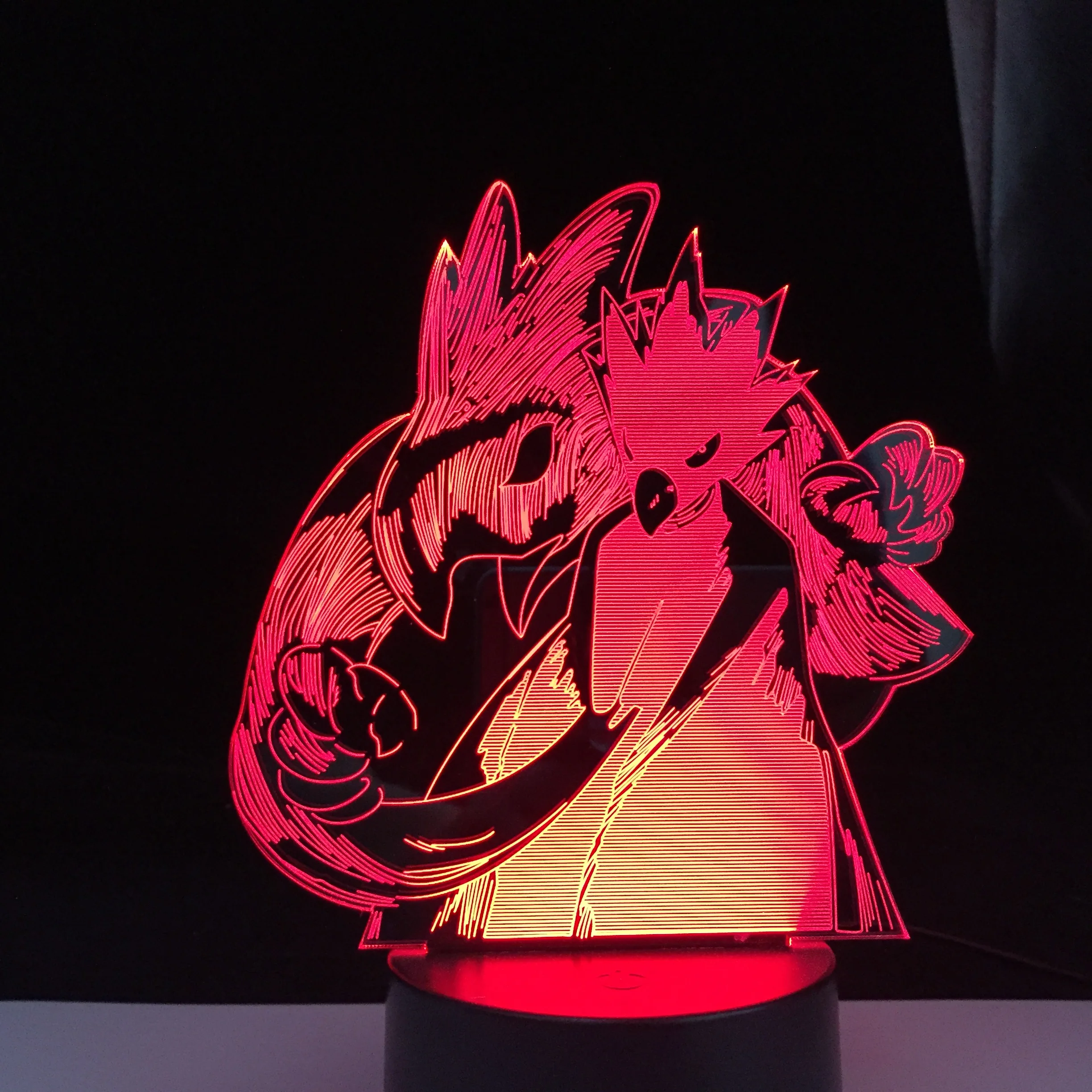

3d лампа Fumikage Tokoyami, аниме, моя геройская академия, Fumikage Tokoyami, светодиодный ночсветильник, лампа для украшения спальни, подарок на день рождени...
