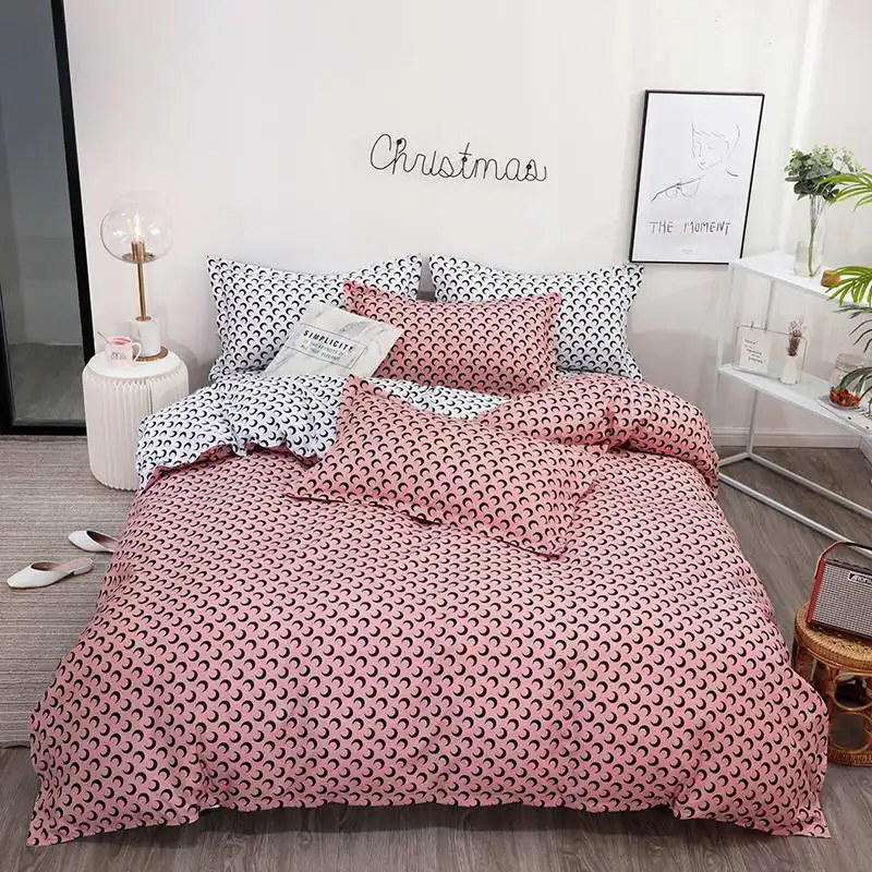 Galaxy высокое качество Постельное белье из сверхтонкого волокна утолщение постельное белье 3/4 шт. постельное белье пастырской простыни пододеяльник - Цвет: ZC14