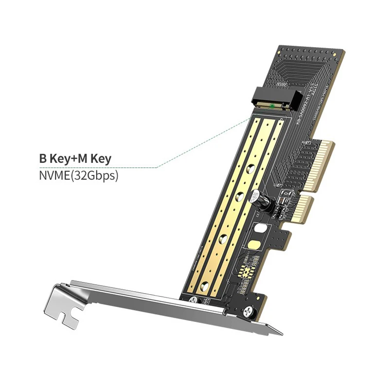 Adapter Plate Card Solid-State Disk M 2 Pcie to NVME and NGFF High Speed Double Deck Single Location 2280 2242 SSD |