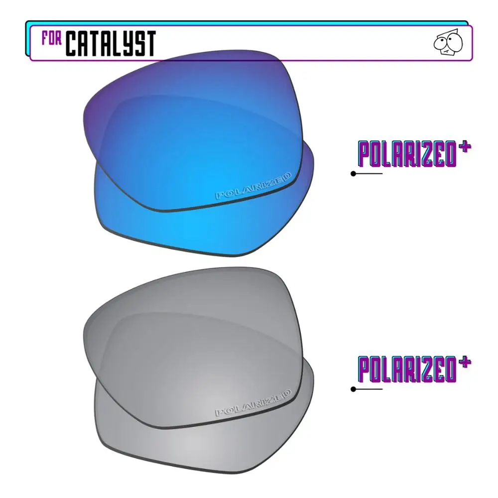 EZReplace Polarized Replacement Lenses for - Oakley Catalyst Sunglasses - Sir P Plus-BluePPlus