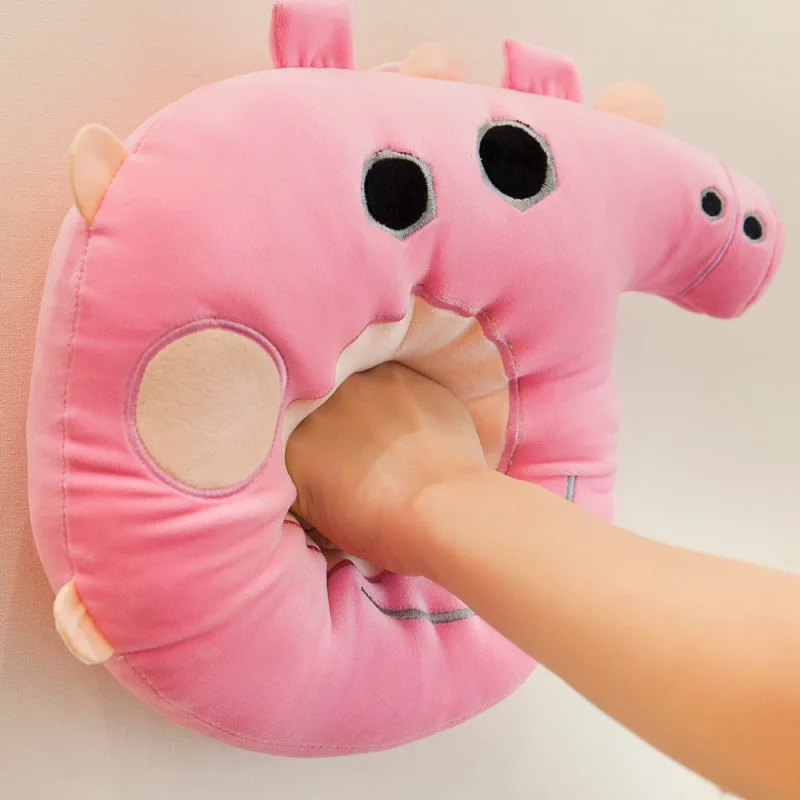 Подлинная плюшевая игрушка Свинка Пеппа подушка розовая свинка забавная мягкая