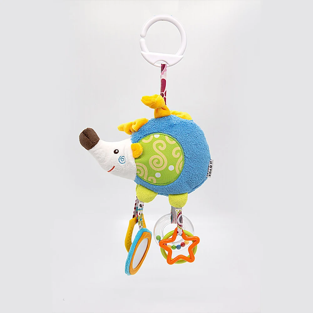 

Baby Hand Carry Puppet Holding Toys Comfort Plush Doll Bell Decoration Figures Hedgehog PP Cotton Safe Bed Hanging Gift 2021