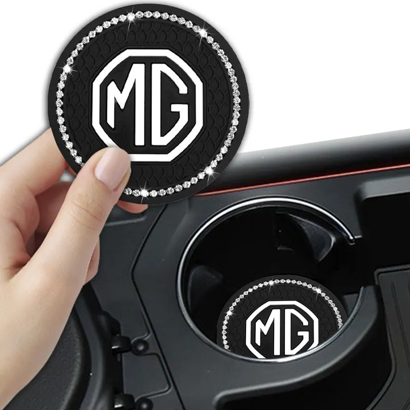 

1pcs Diamond Car Cup Holder Coaster Non Slip Pad Mat Interior for Morris Garage MG3 TF ZR MG 3 5 6 7 ZS GS GT MG5 MG6 MG7 Goods