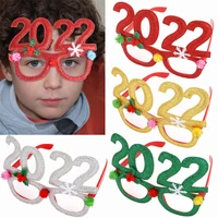 2022 christmas glasses for adult kids gift santa snowman glasses christmas decorations 2022 new year eyewear accessories