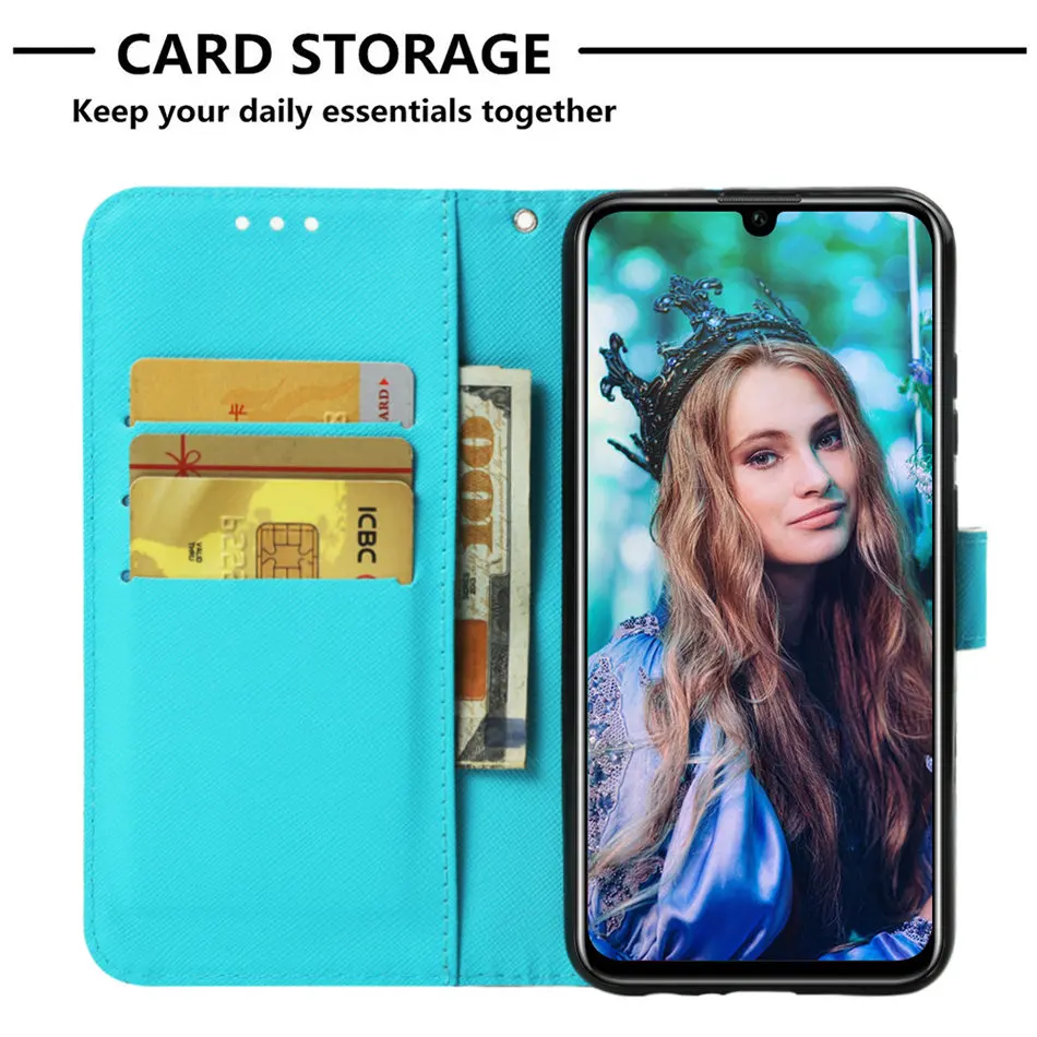 Роскошный милый флип-чехол для Huawei Y6 Y9 2019 2018 Enjoy 9s 7s 7 P Smart Mate 20 Pro P20 P30 Lite чехол из