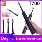 2021 Xiaomi Mijia T700 звуковая электрическая зубная щетка с мягкой щетиной со светодиодным экраном беспроводная водонепроницаемая зубная щетка с приложением Mijia