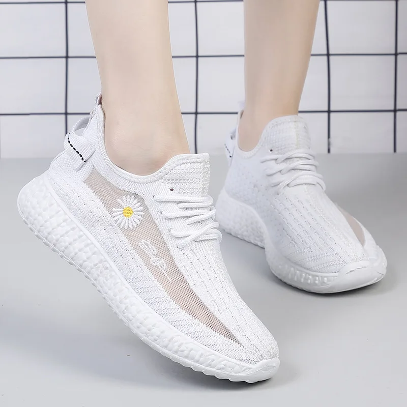 

Women Casual Shoes Summer Breathable Sock Shoes Slip On Walking Shoes Ladies Outdoor Sports Sneakers Women's Vulcanized Shoes