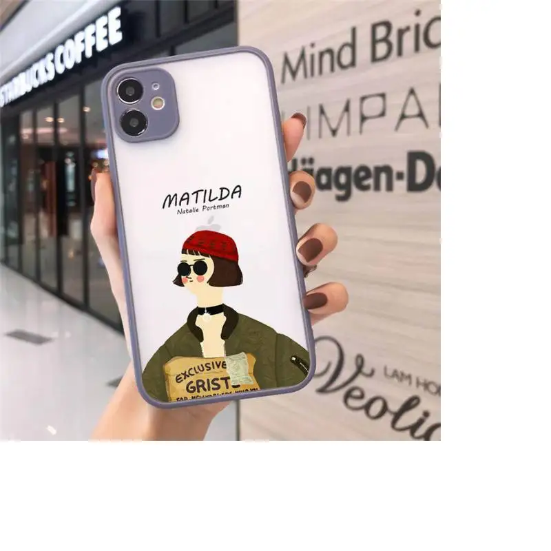 

Killer Leon Uncle Girl Phone Case Matte Transparent For iPhone 12 Mini 11 Pro XR XS Max 7 8 Plus