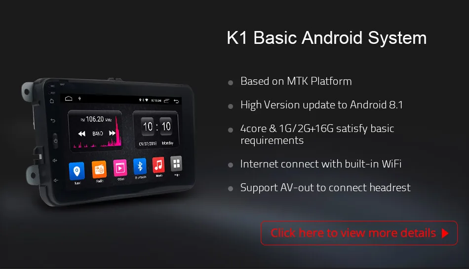 [Установка услуги бесплатно] Ownice K1 Магнитола Android 8.1 Автомагнитолы 2 din Автомагнитола для Volkswagen Passat/Skoda Octivia/Tiguan 2 din car radio 2 din car radio support Camera TPMS DVR