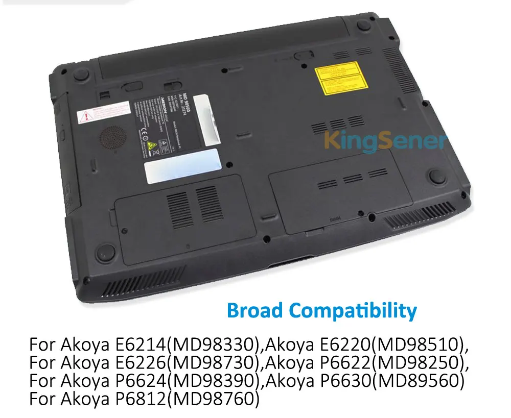 

KingSener BTP-DFBM Laptop Battery For Medion Akoya P6622 MD98250 P6812 MD98760 P6630 MD89560 BTP-DEBM BTP-DBBM 14.4V 4300mAh