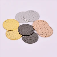 20 pieces 13mm wholesale simple coin style uneven necklace pendant wafer charm charm diy making accessories