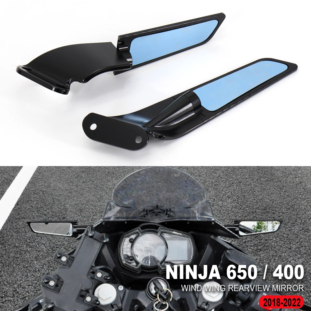 

Ninja 650/400 Modified Motorcycle Rearview Mirrors Wind Wing Adjustable Rotating Side Mirrors For KAWASAKI NINJA650 NINJA400