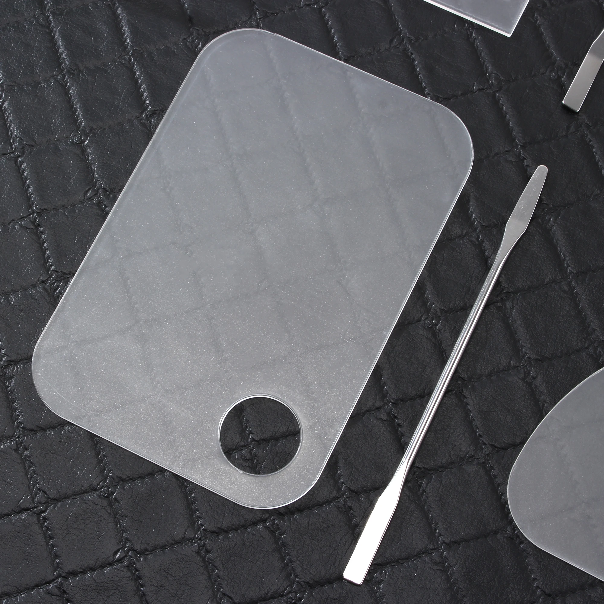 Акриловая прозрачная палитра для макияжа миксер из нержавеющей стали рисования