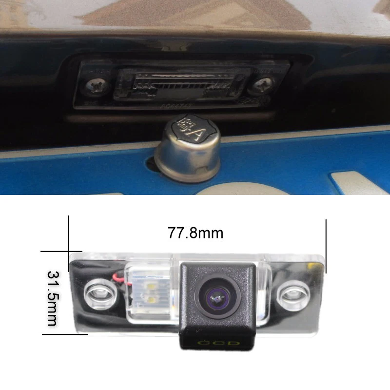 YAZH для Volkswagen VW Tiguan Touareg 2002 ~ 2014 GPS HD Автомобильная CCD камера заднего вида ночного