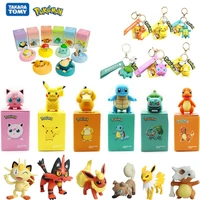 6pcsset various styles genuine pokemon starry dream series doll anime cartoon action figure pikachu keychain toys model gift