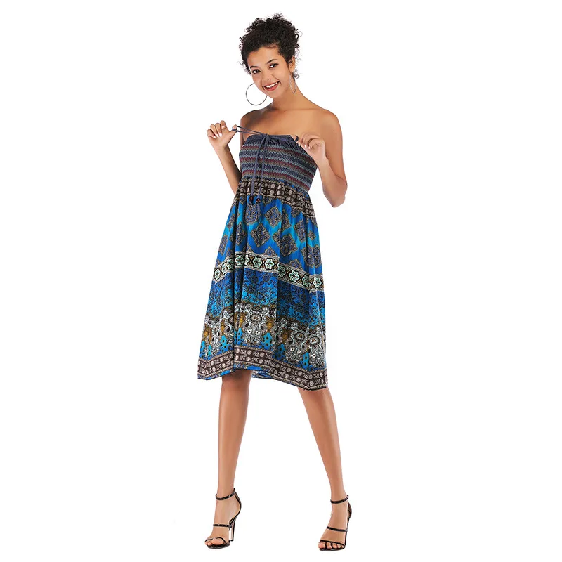 

dress women summer Lotus Dress Ladies dress women Casual fashion Dresses Lace Party pringting Chiffon stripe Big One word