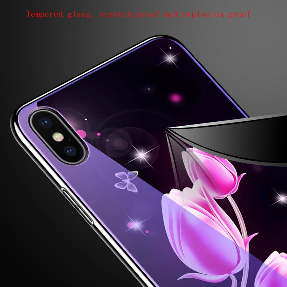 Защитный чехол из закаленного стекла для iPhone 11 Pro XS Max XR X 6S 8 7 Plus|Бамперы| |