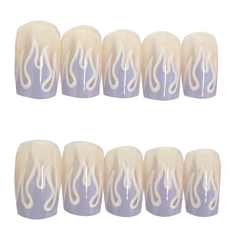 24 шт. французские балерины искусственные ногти окрашенные в модные Готовые