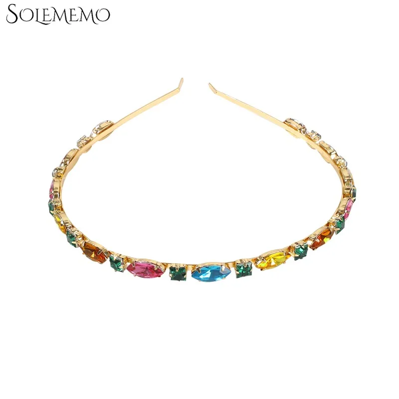 Трендовые хрустальные повязки для волос ZA элегантные Стразы женщин и девочек