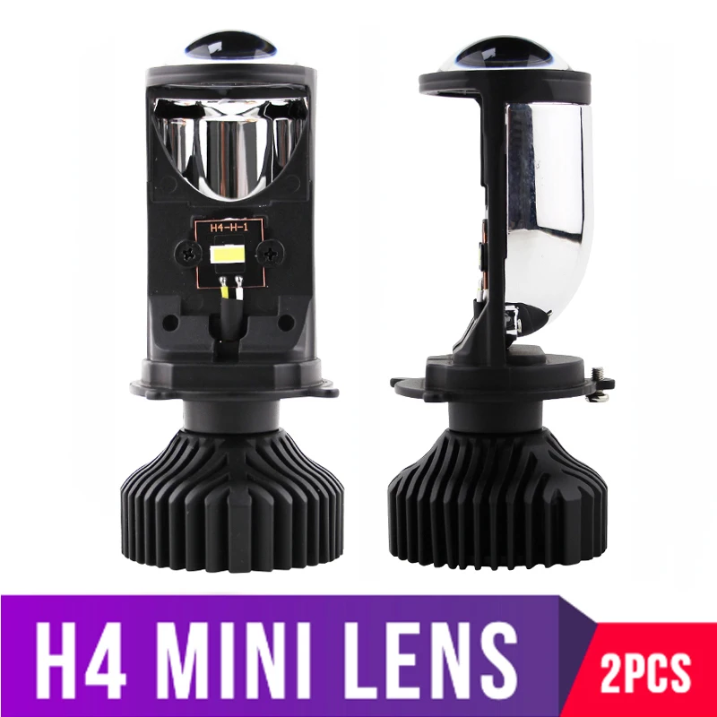 

2pcs H4 9003 LED Mini Bi-LED Projector Headlight Lens 90W 6000K H4 LED Headlamp Retrofit Car Styling High Low Lights 12v 24v