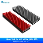 Радиатор Jonsbo, охлаждающие прокладки M.2 2280 NVMe SSD, тепловой диск, алюминиевый радиатор для рассеивания тепла, термопрокладка для настольного ПК m2