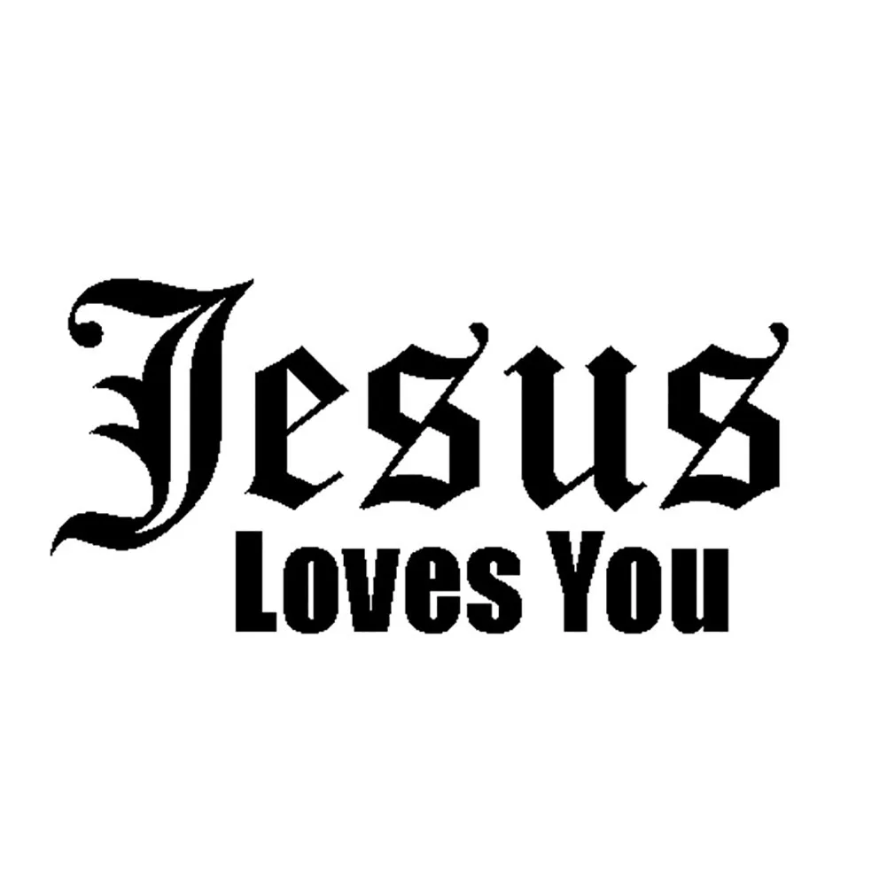 Jesus Love You Letters светоотражающие наклейки на окна автомобиля Декор внешние