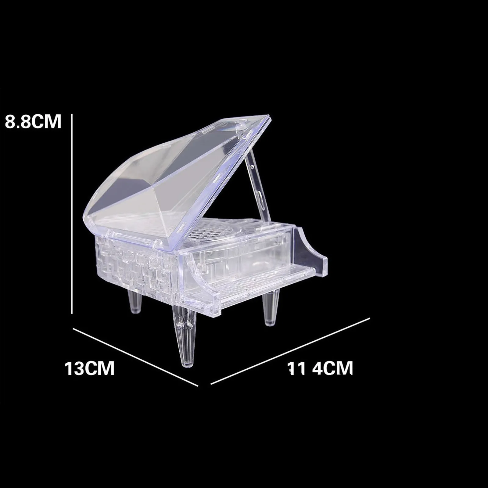 

Creative 3D Crystal Piano Children DIY Puzzle Funny Intensive Foucs Training Jigsaw Toys Building Models Gifts