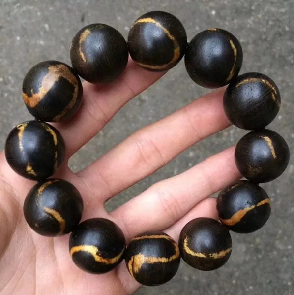 Браслеты из молитвенных бусин старого материала Индонезии Аутентичные бусины