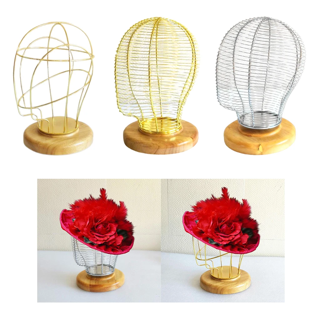 21 ''выдолбленный крепкий металлический манекен для волос головной убор стенд