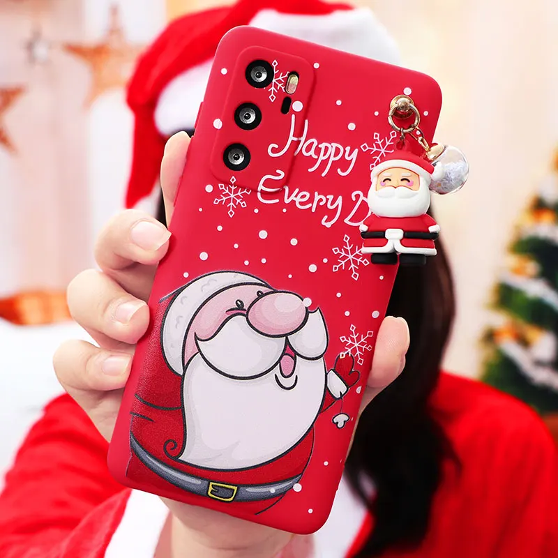 Чехол для Huawei Honor 20 10x 10i 20i 9x Lite 8x 8a 9 P30 P20 P40 E Pro Y6 P smart 2019 новогодний рождественский