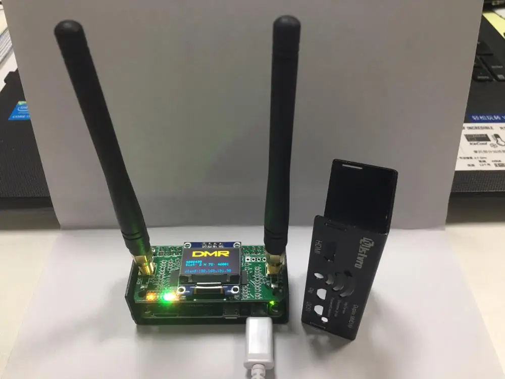 Собранная дуплексная Simplex MMDVM плата Hotspot UHF VHF + OLED антенна чехол Комплект Поддержка