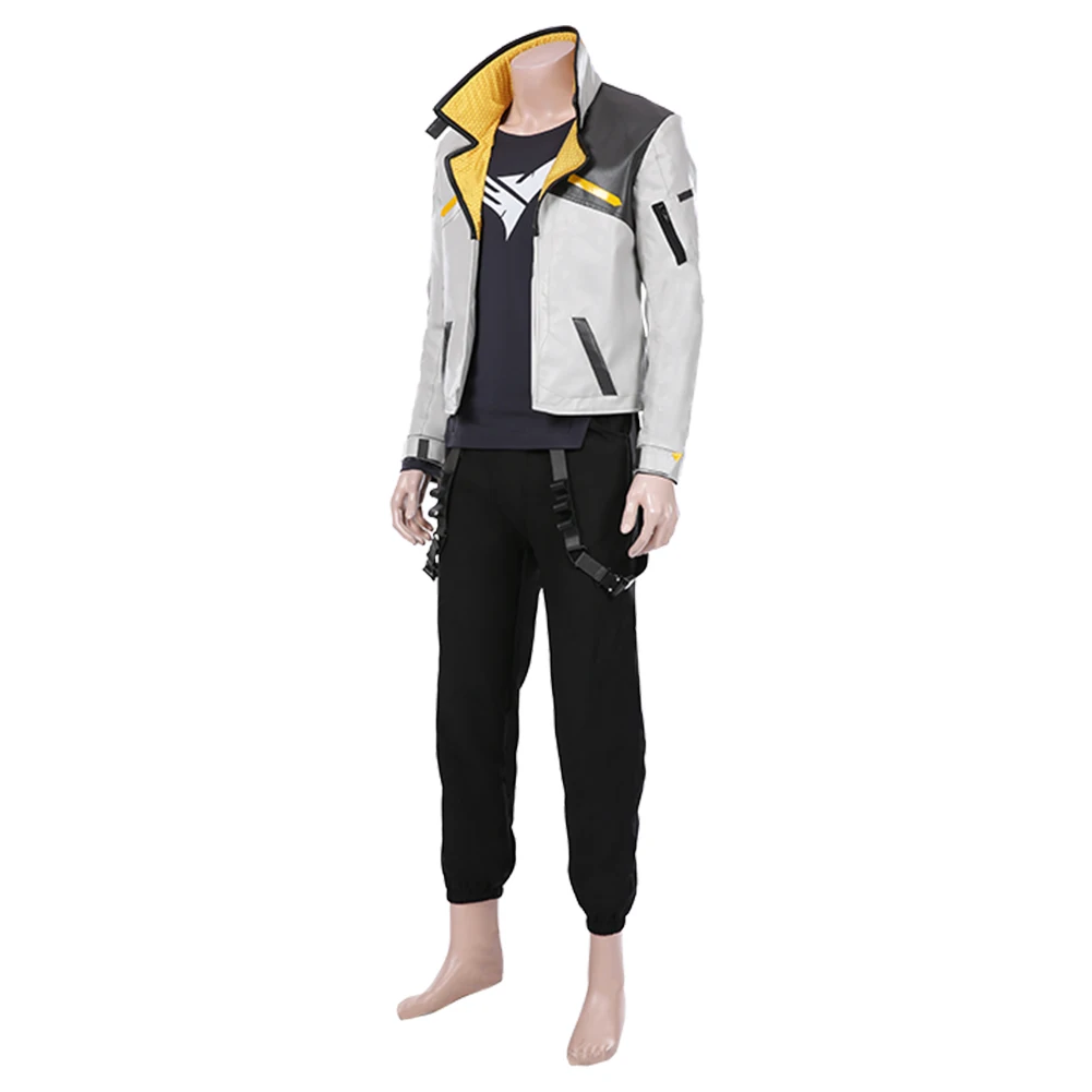 Игра Valorant-феникс Косплэй костюм Для мужчин комплект из куртки и штанов