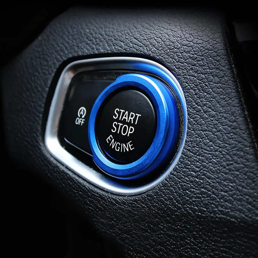 Металлическое автомобильное пусковое кольцо с одной кнопкой для BMW серий