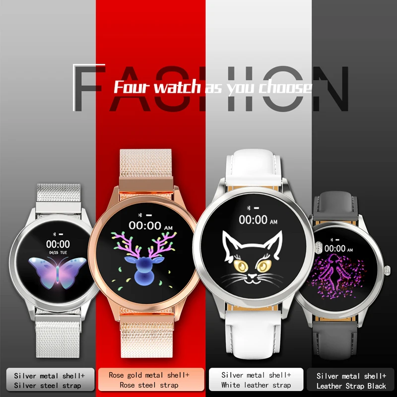 

Lady Gift Fashion Smart Watch Women IP68 waterproof Multi-sports modes Pedometer Heart Rate smartwatch Fitness Bracelet