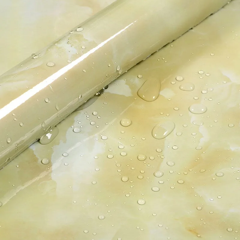 waterproof oil proof wall paper self adhesive white marble background vinyl film wall stickers cupboard home kitchen wallpaper free global shipping