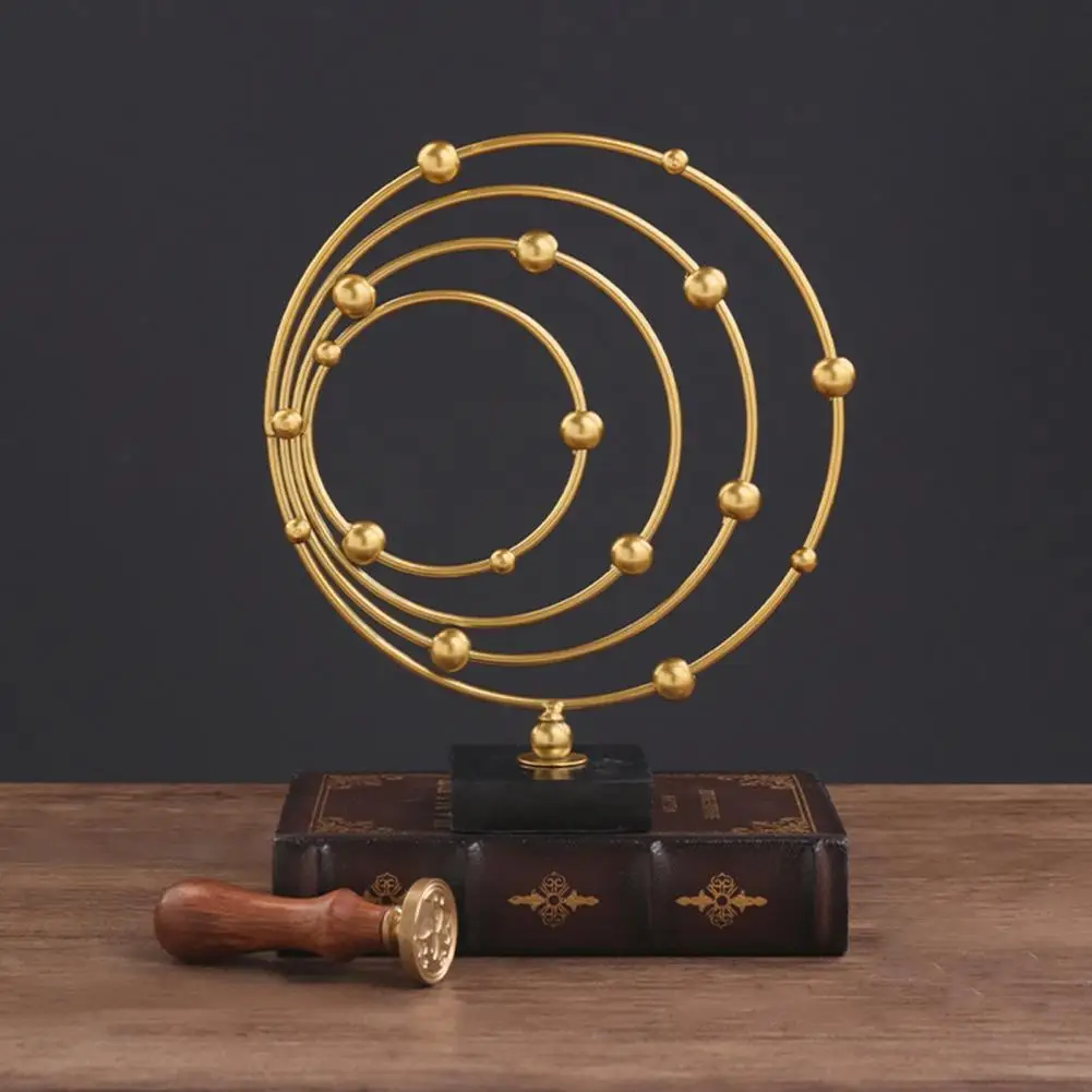 

Iron Spin Decor Nordic Style Creative Miniature Sculpture Modern Galaxy Star Spiral Ornaments Elegant Desktop Decoration
