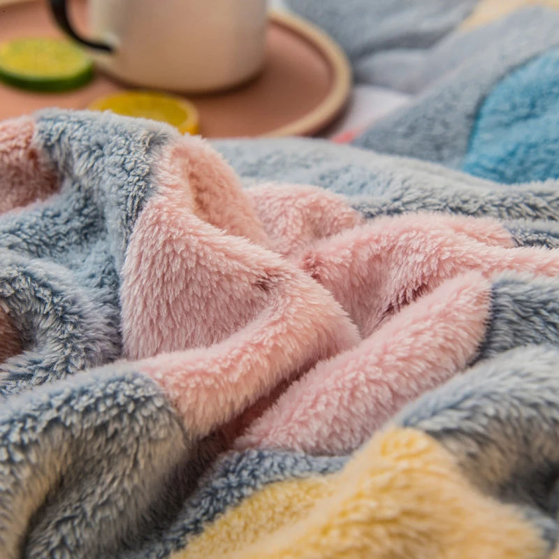 Cartoon Printing Dual-use Blanket Zipper Design Home Duvet Cover Bed Quilt Soft Cozy Velvet Double-sided | Дом и сад