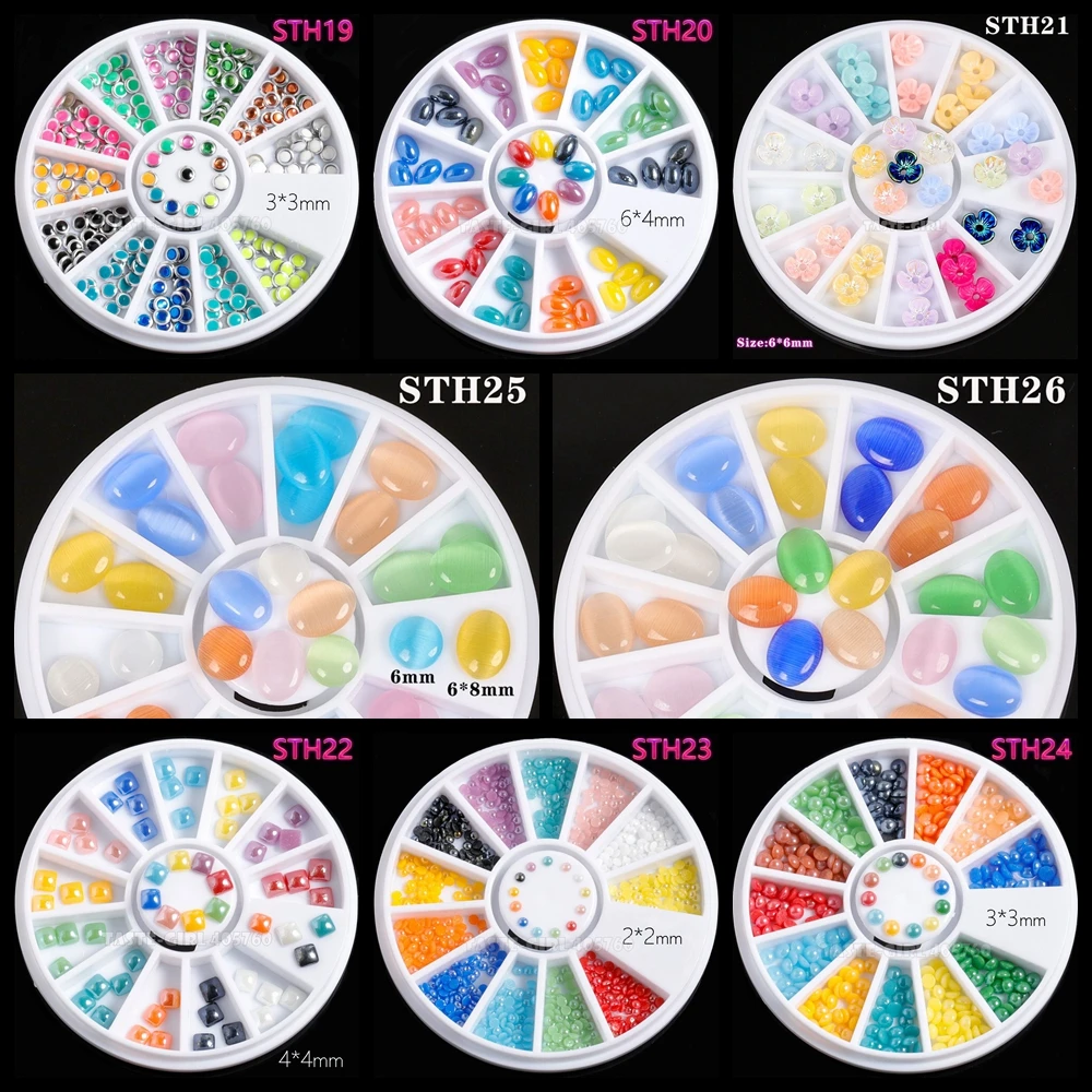 1 колесо разные цвета формы блестки плоская задняя сторона лимпид янтарная