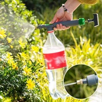 high pressure air pump manual sprayer adjustable drink bottle spray head nozzle garden watering tool