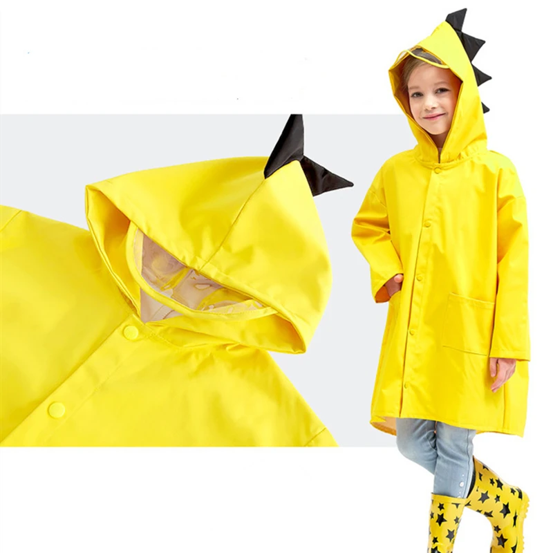 Новый детский свитер унисекс с милым динозавром и Водонепроницаемый полиэстер