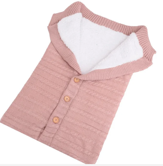 Детский вязаный крючком спальный мешок для новорожденных девочек мальчиков и