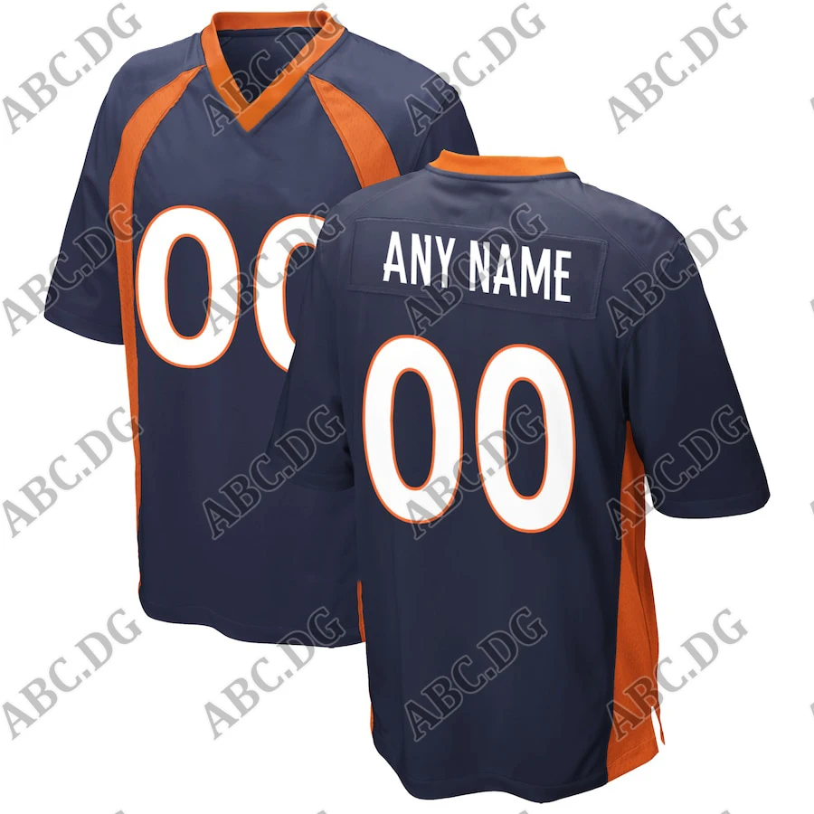 

Customized Stitch American Football Jersey Men Women Kid Youth Denver Navy Alternate Custom Game Jersey Any Number Any Name