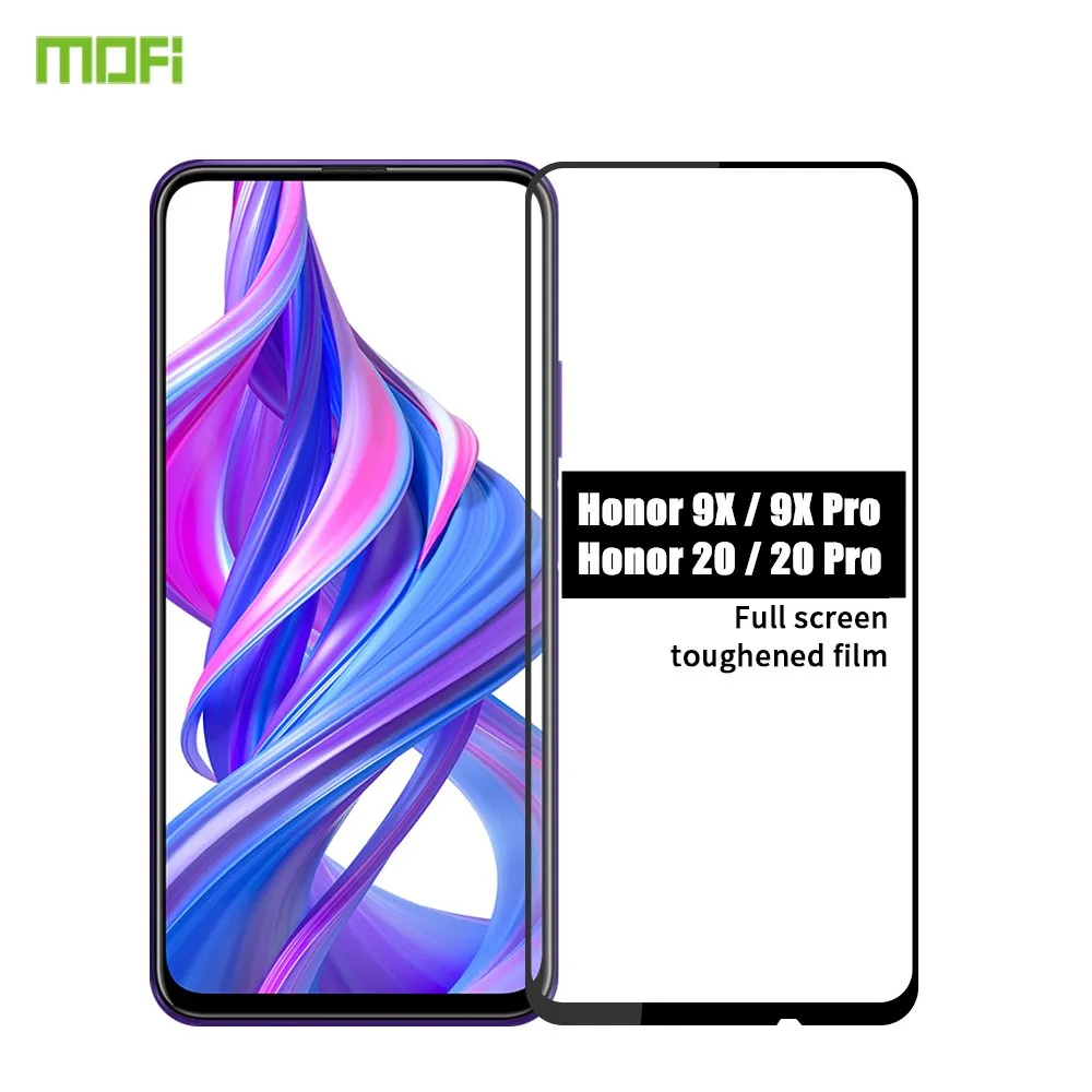 Закаленное стекло MOFi для Huawei Honor 9X Pro полное покрытие защитная пленка Защита